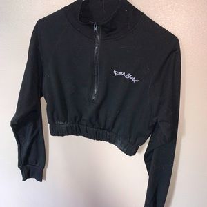 Black New York crop top/sweatshirt. Super cute!!